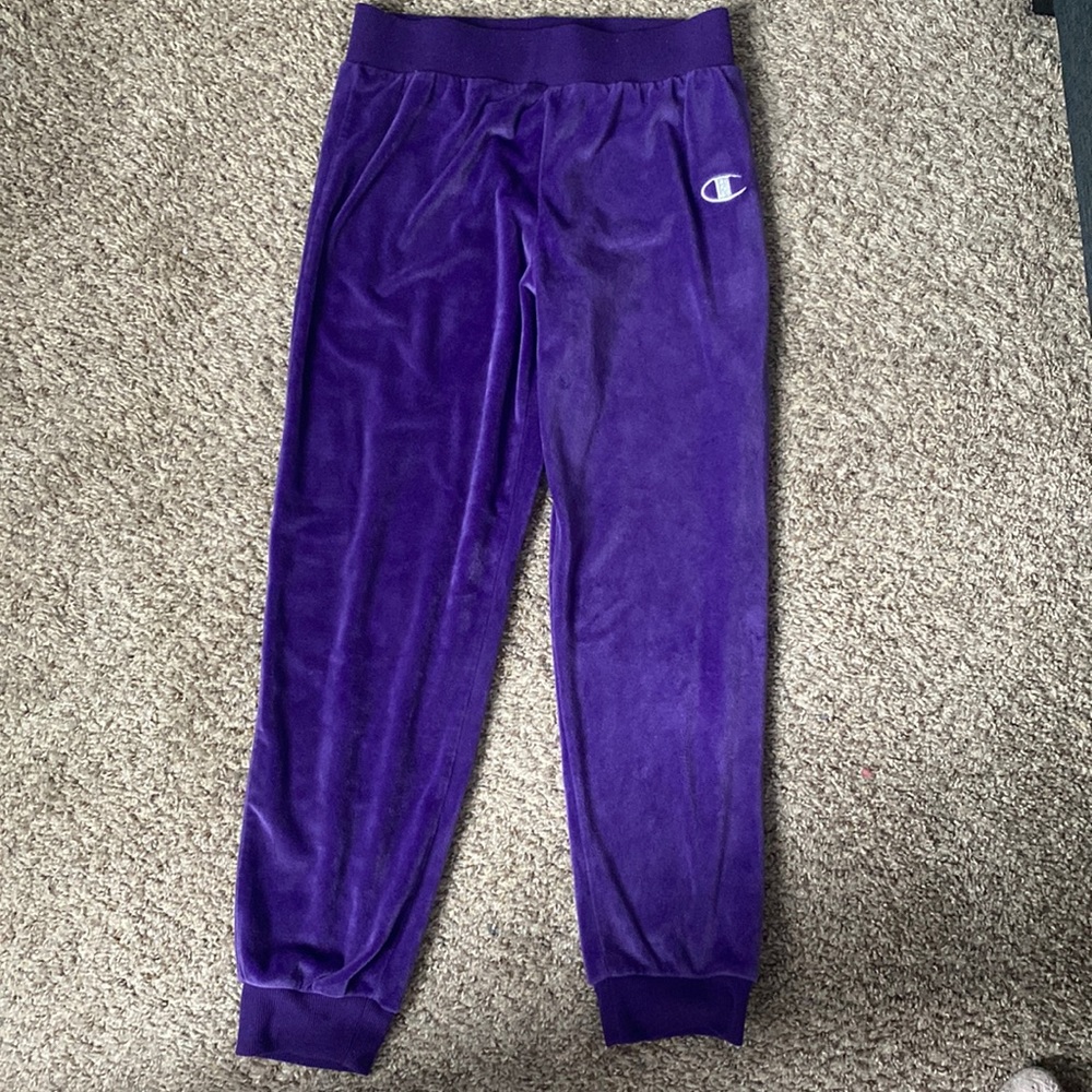 Purple champion joggers